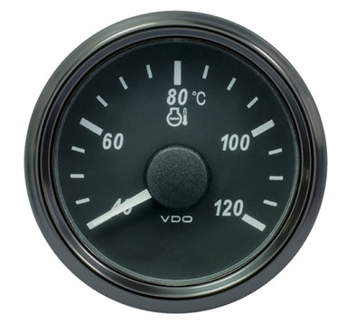 VDO SingleViu Coolant Temperature 120C Gauge